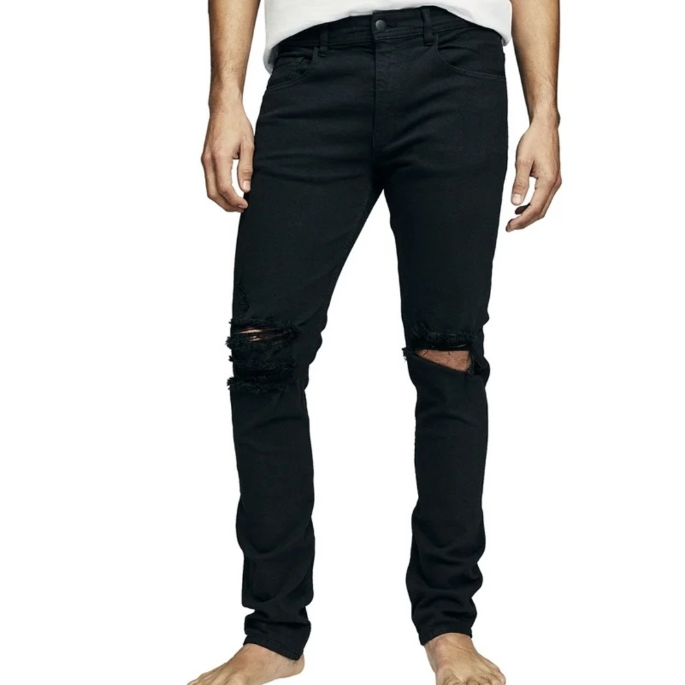 Stylish Black Ripped Jeans